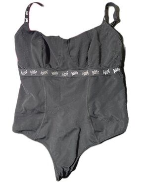 YITTY Black Shimmery Shaping Bodysuit